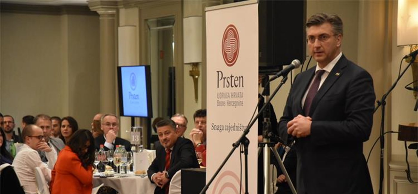 Plenković: Prsten je snažna poveznica između Republike Hrvatske i Hrvata u Bosni i Hercegovini